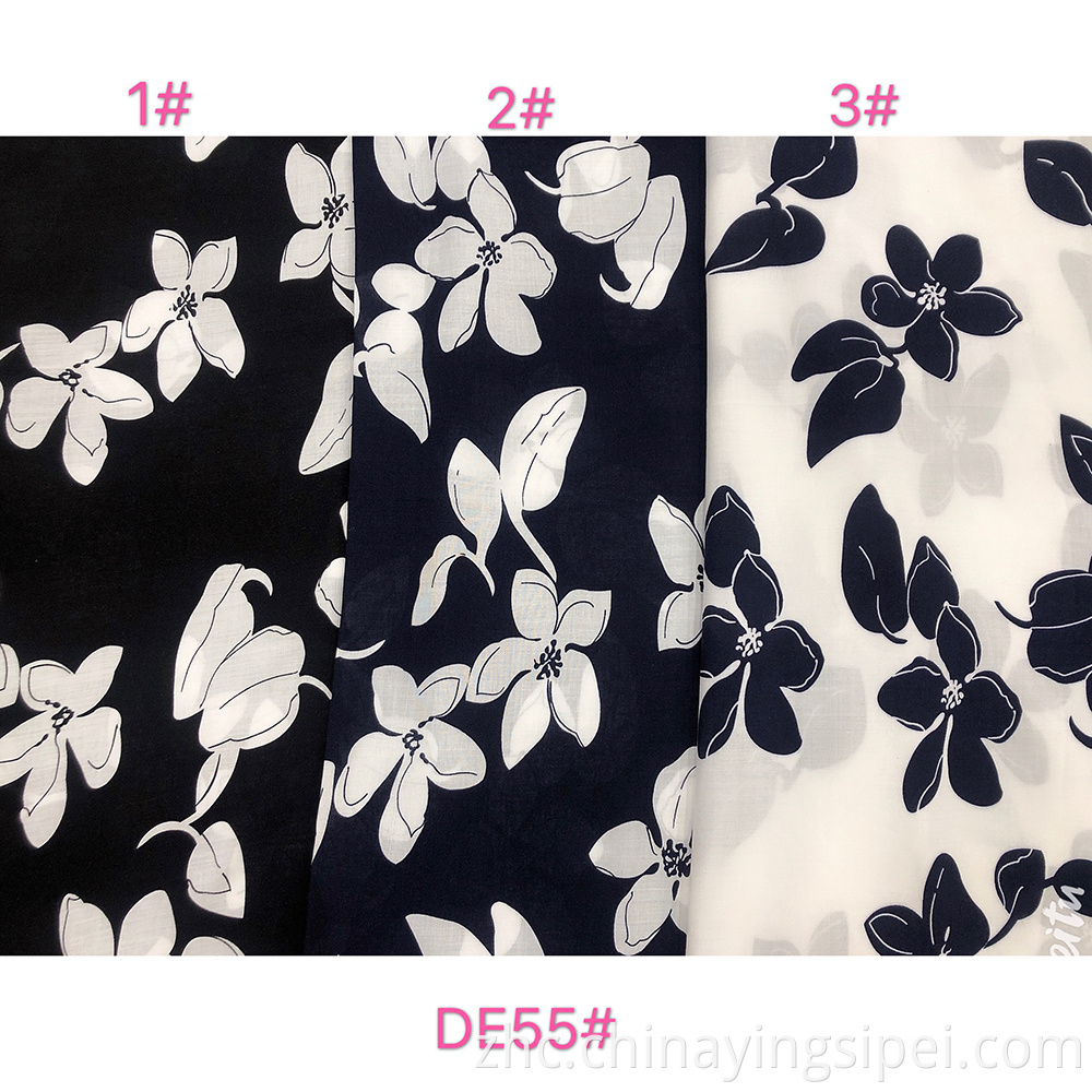 Shaoxing Textile优质库存批发式人造丝印刷面料供应商100％人造丝/粘胶编织印刷面料